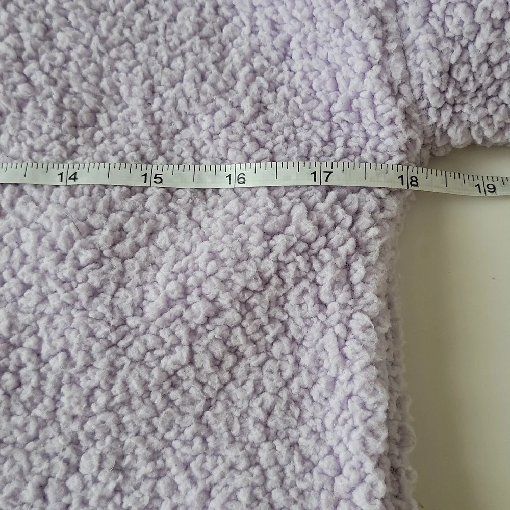 C9 by Champion Girls Fleece Pullover Lavender 1/4 Zip Long Sleeve XL 14/16